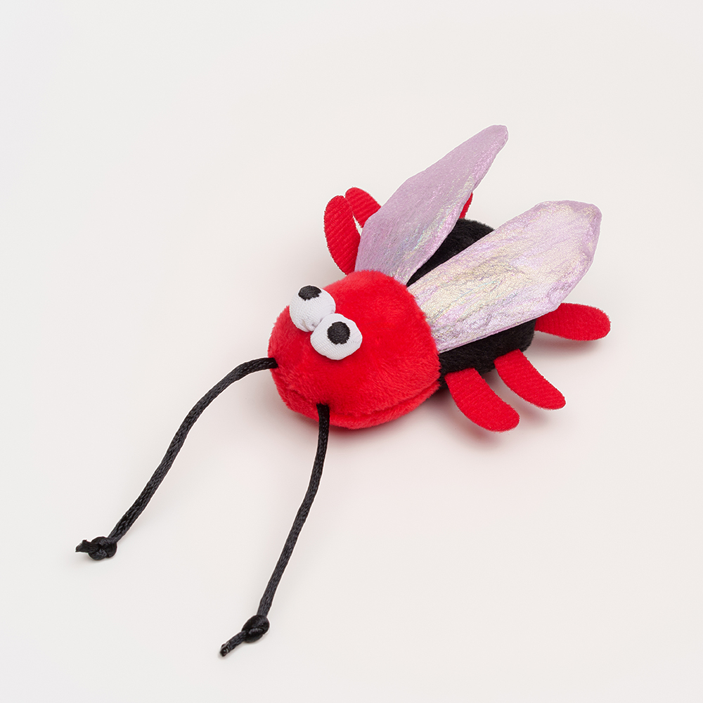 

RURRI Игрушка для кошек Жук, 8х8,5х3,5 см, Разноцветный