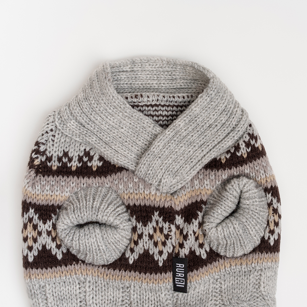 

RURRI Свитер с узорами для кошек и собак, , серый