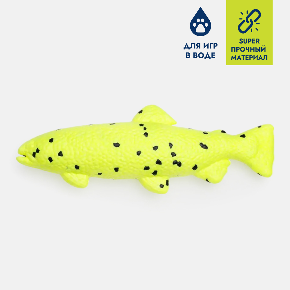 

RURRI Игрушка для собак Рыбка, 28х10х5 см, Разноцветный