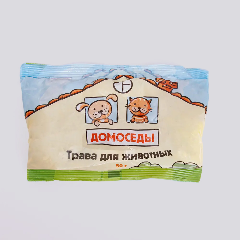 

Домоседы Семена для выращивания травы для кошек, 50 гр.