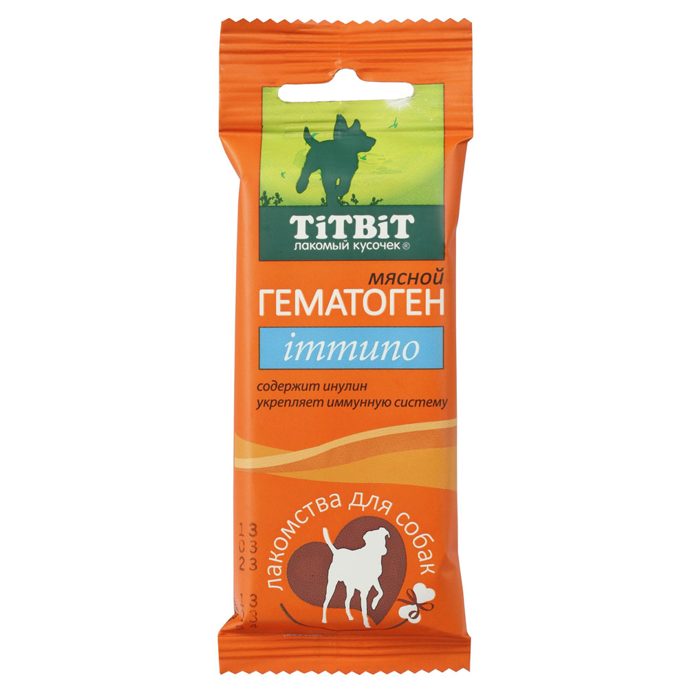 

TiTBiT Лакомство Гематоген мясной Иммуно (35 гр.) для собак
