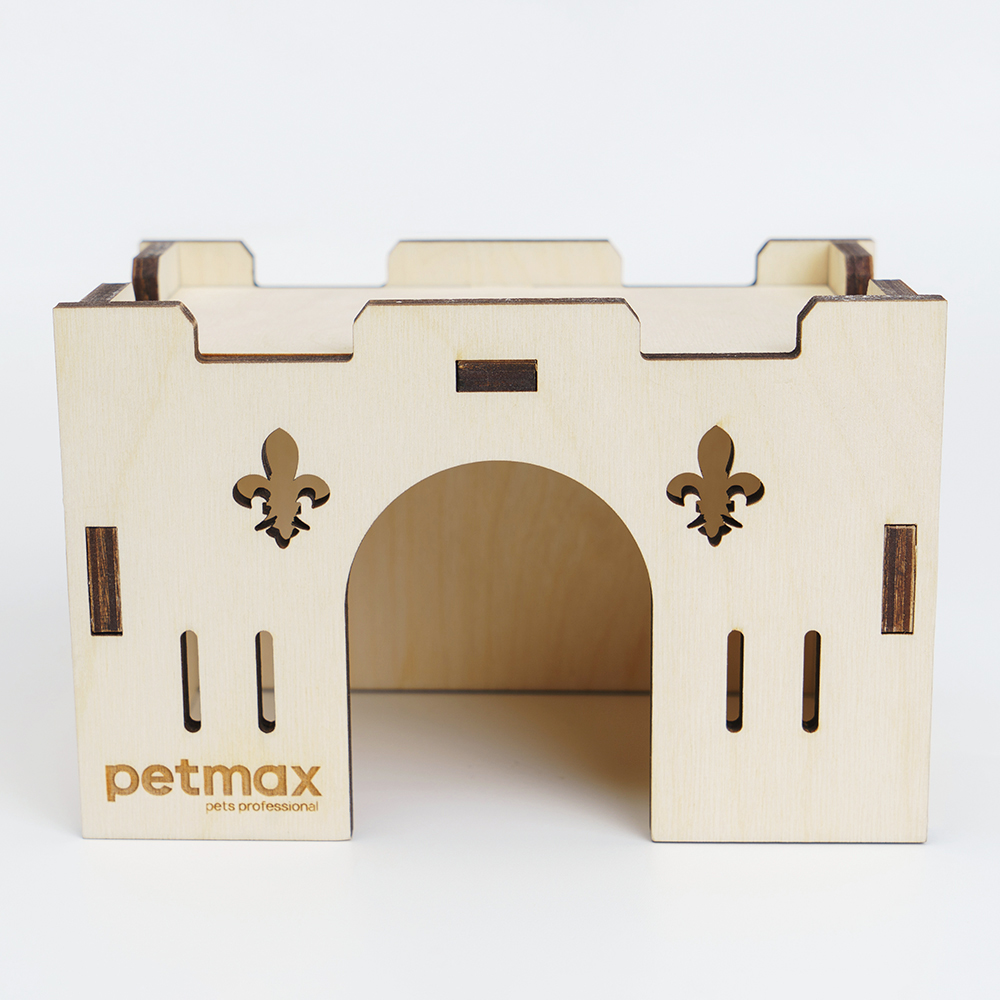 

Petmax Домик-крепость для грызунов, 15,5х10х9 см, Белый