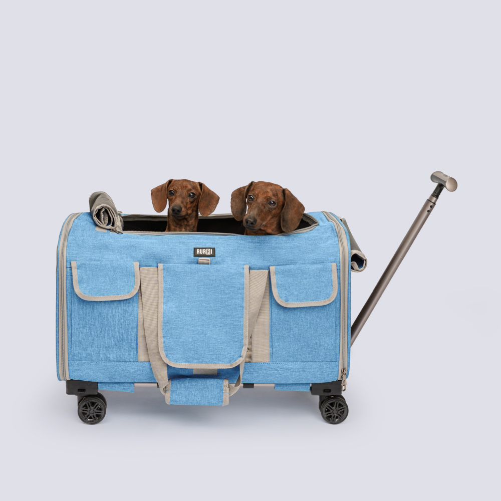 

RURRI Сумка-тележка для кошек и собак мелких и средних пород, Разноцветный