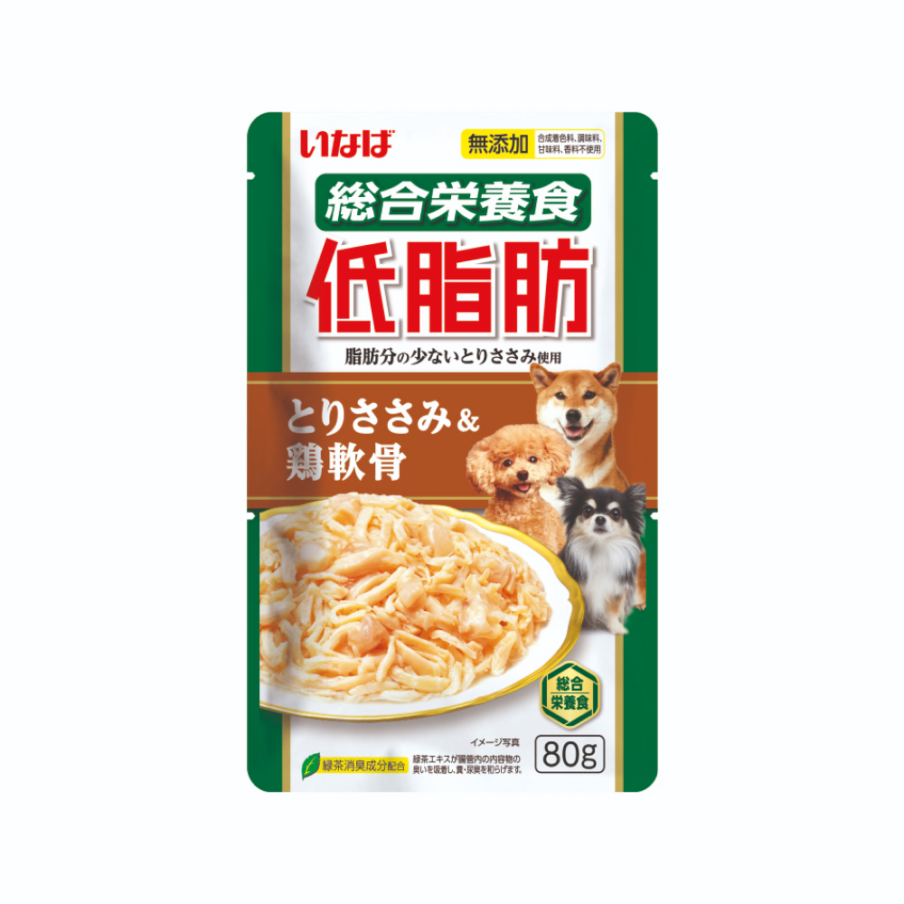

INABA CIAO Teishibo Влажный корм (пауч) для собак, куриное филе с куриными хрящами в желе, 80 гр.