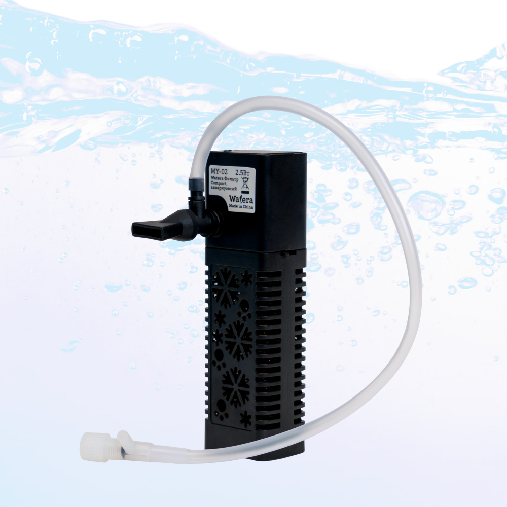 

WATERA Внутренний фильтр для аквариума до 18 л, 2,5Вт, 180 л/ч, чёрный