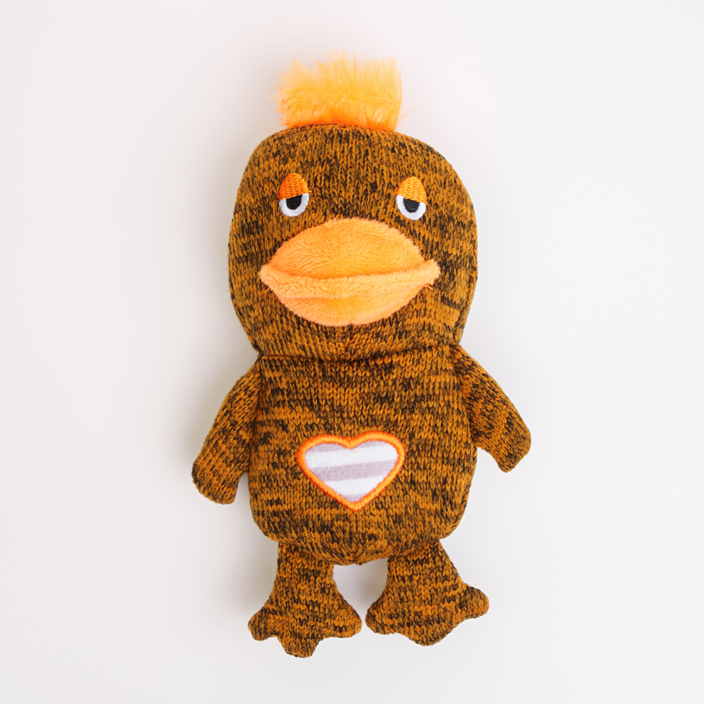 

RURRI Игрушка для собак Утёнок, 20х12х7,5 см, Разноцветный