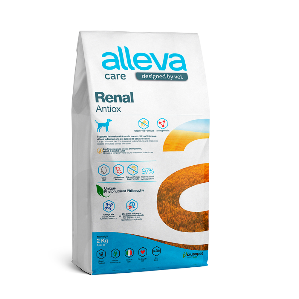 

ALLEVA Dog Adult Renal-Antiox Сухой диетический корм для собак, 2 кг