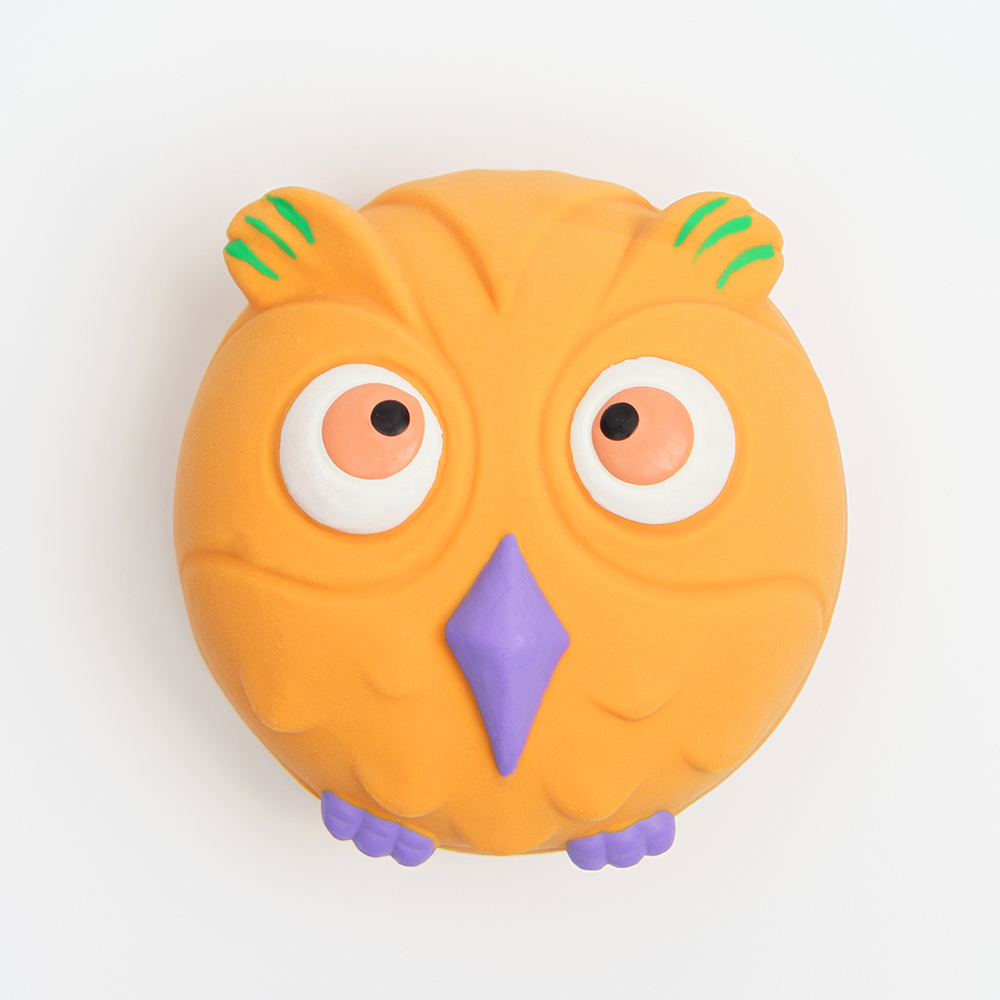 

RURRI Игрушка из латекса для собак Сова, 5,5х3 см, Разноцветный
