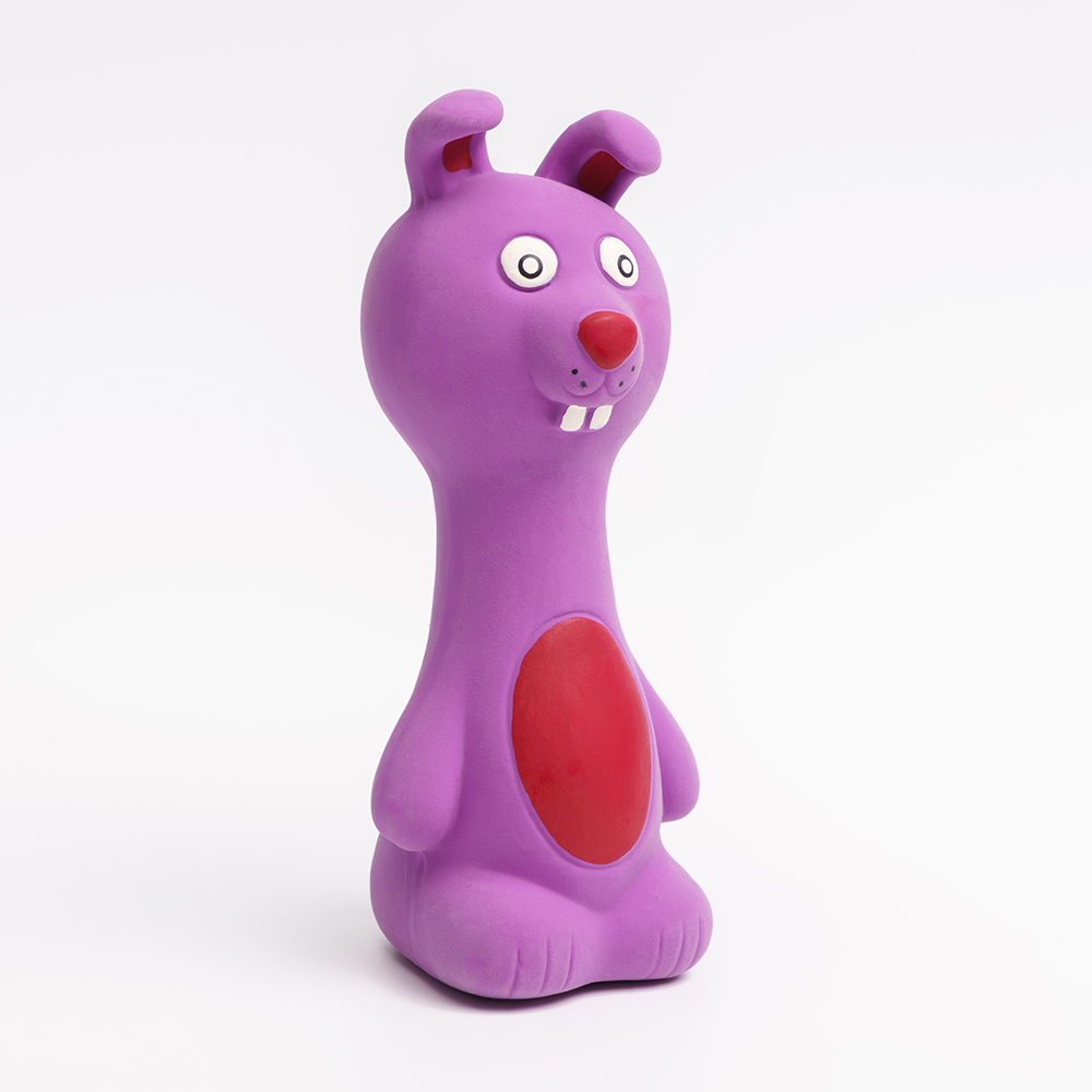 

RURRI Игрушка из латекса для собак Кролик, 16х6,5х6,5 см, Разноцветный