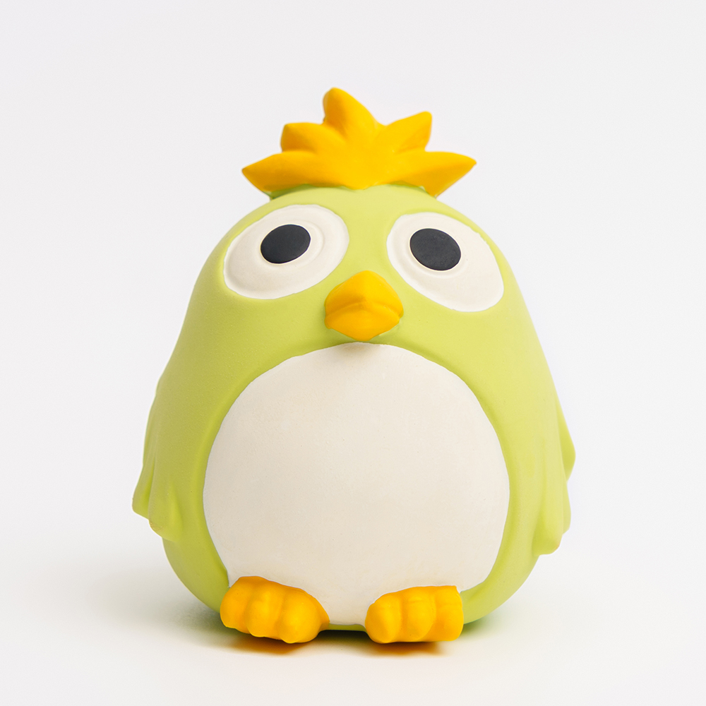 

RURRI Игрушка из латекса для собак Цыпленок, 7,5х6,5х6,3 см, Разноцветный