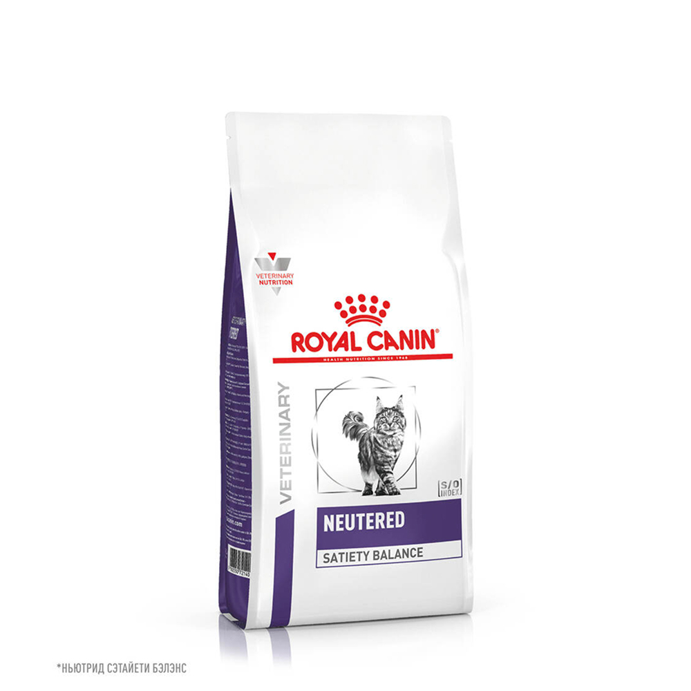 

Royal Canin Neutered Satiety Balance Сухой корм для стерилизованных кошек и кастрированных котов, 1,5 кг