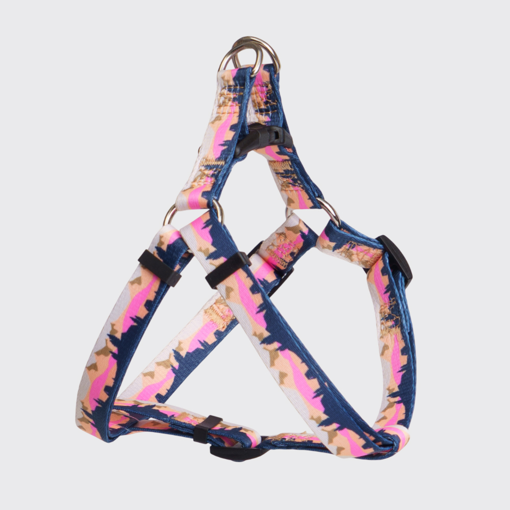 

Rungo Шлейка нейлоновая для кошек и собак Step-in, объем груди , ширина ремешка 1,5 см, горный розовый