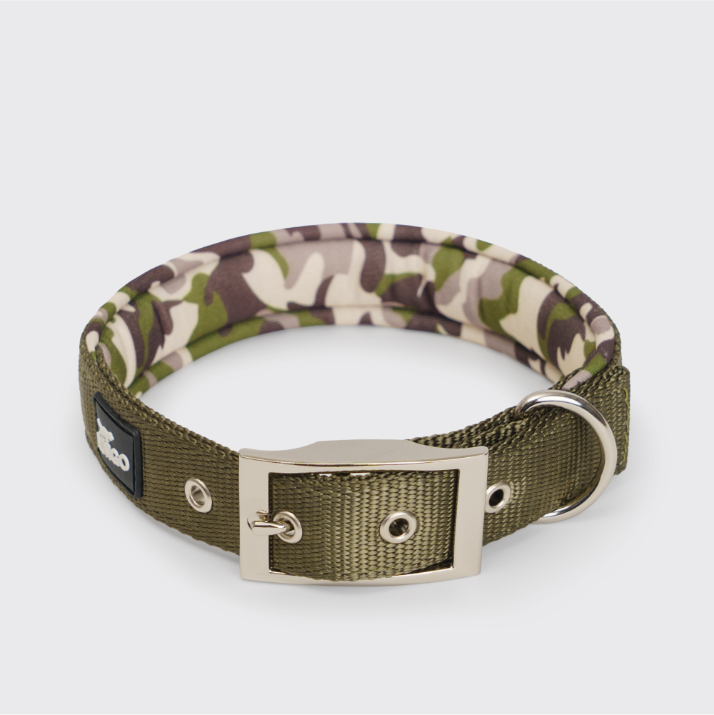 

Rungo Ошейник для собак Soft Classic, , обхват шеи 55-63 см, ширина 4 см, зеленый камуфляж