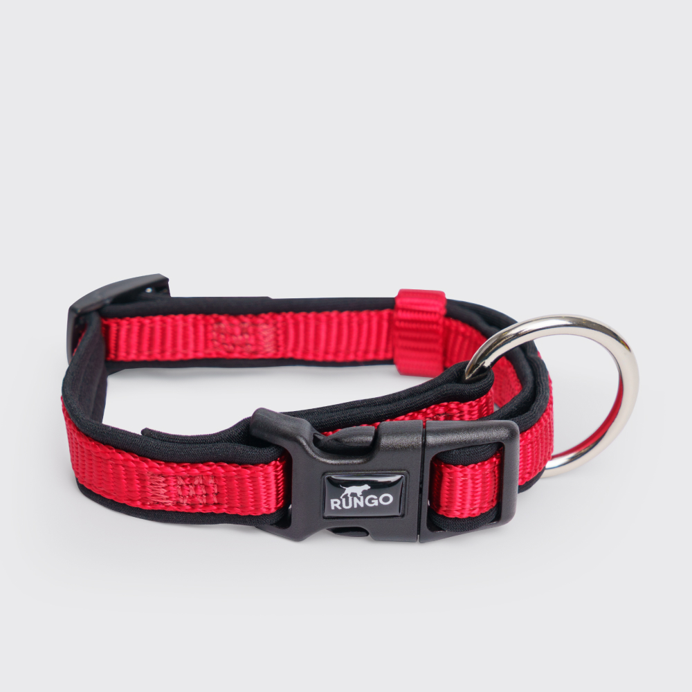 

Rungo Ошейник нейлоновый для собак Soft, обхват шеи , ширина 1,5 см, красный