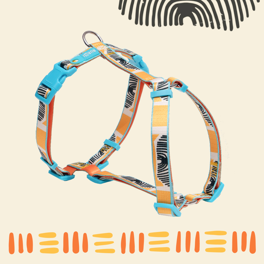 

RURRI Шлейка для собак Vario Саванна, обхват груди , ширина ремешка 2 см, оранжевый