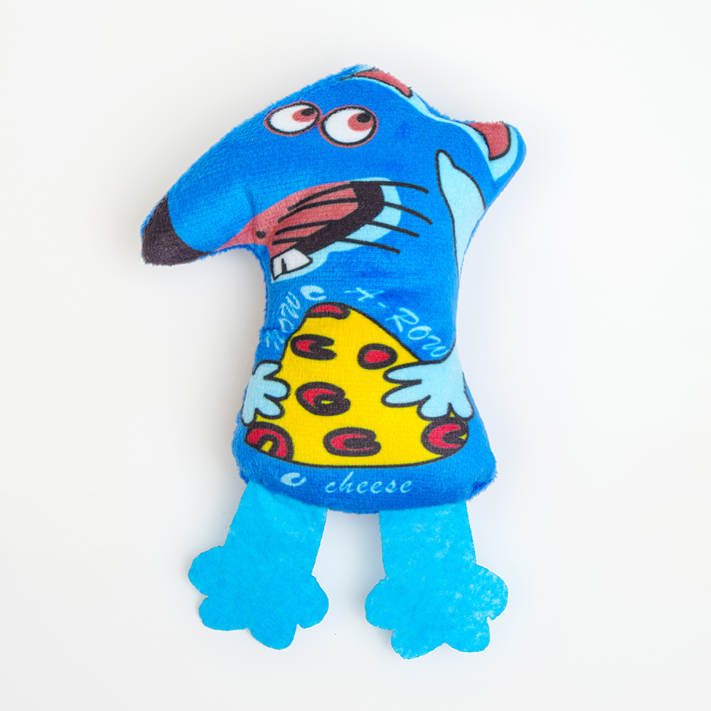 

Petmax Игрушка для кошек Мышь с кошачьей мятой, 14,5х9,5х2,5 см, Разноцветный