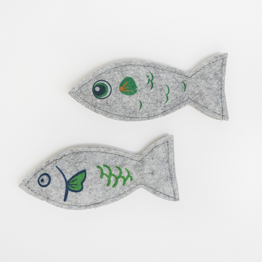 

Pet hobby Игрушка с кошачьей мятой для кошек Набор РыбОв, 15 см, 2 шт., Разноцветный