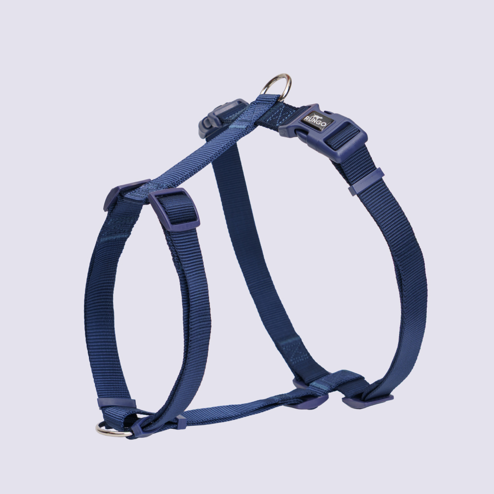 

Rungo Шлейка для собак Vario, L-XL, обхват груди 75-120 см, ширина ремешка 2,5 см, индиго, Синий