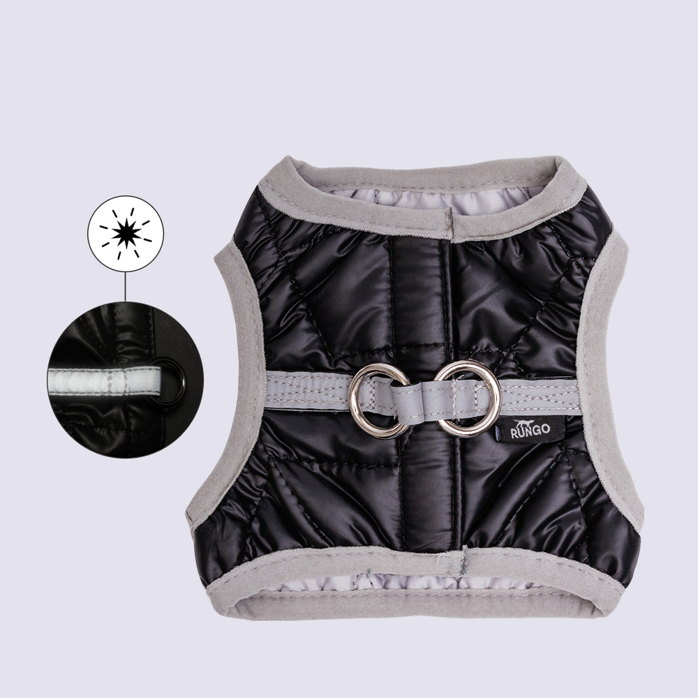 

Rungo Шлейка-жилетка для собак Comfort, , обхват груди 28-31 см, черный