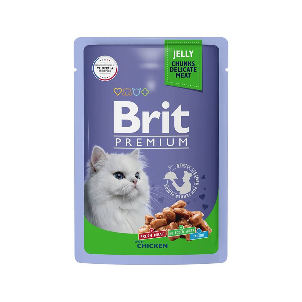 

Brit Premium пауч для взрослых кошек цыпленок в желе, 85 гр