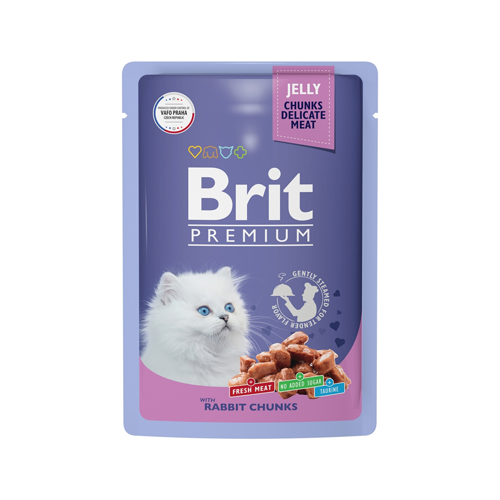 

Brit Premium пауч для котят кролик в желе, 85 гр