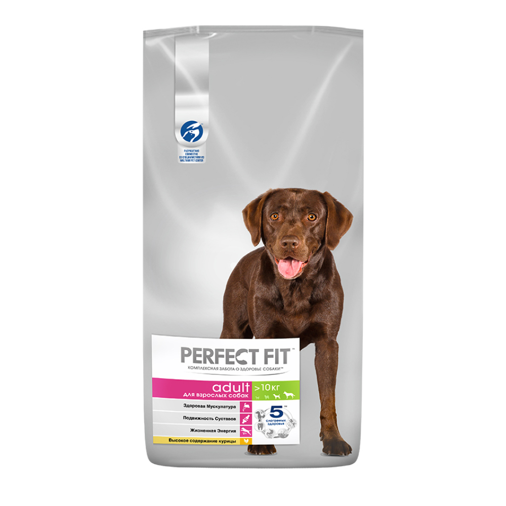 

Perfect Fit Сухой корм для собак средних и крупных пород, с курицей, 14,5 кг