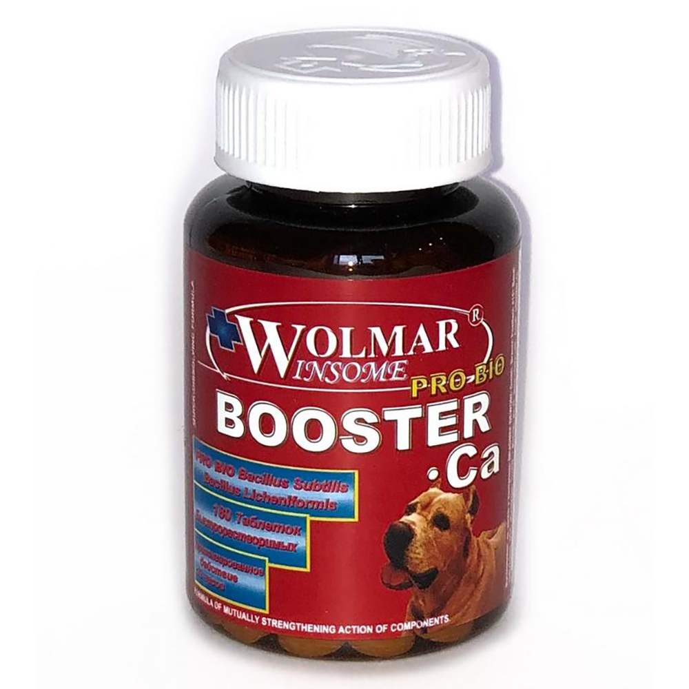 

WOLMAR Wolmar Pro Bio BOOSTER Ca Мультикомплекс для щенков и беременных собак средних и крупных пород, 180 таблеток