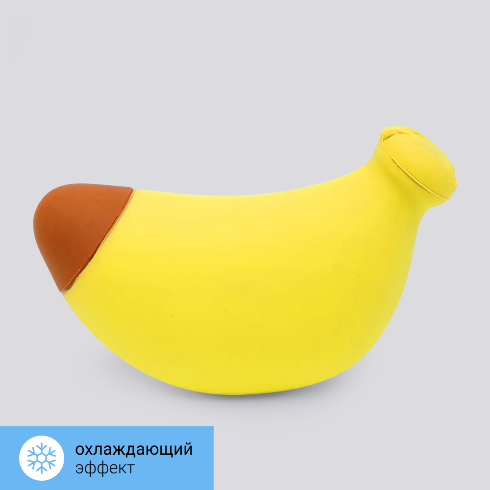 

RURRI Игрушка охлаждающая для собак Банан, 12х6,5х4,5 см, Разноцветный