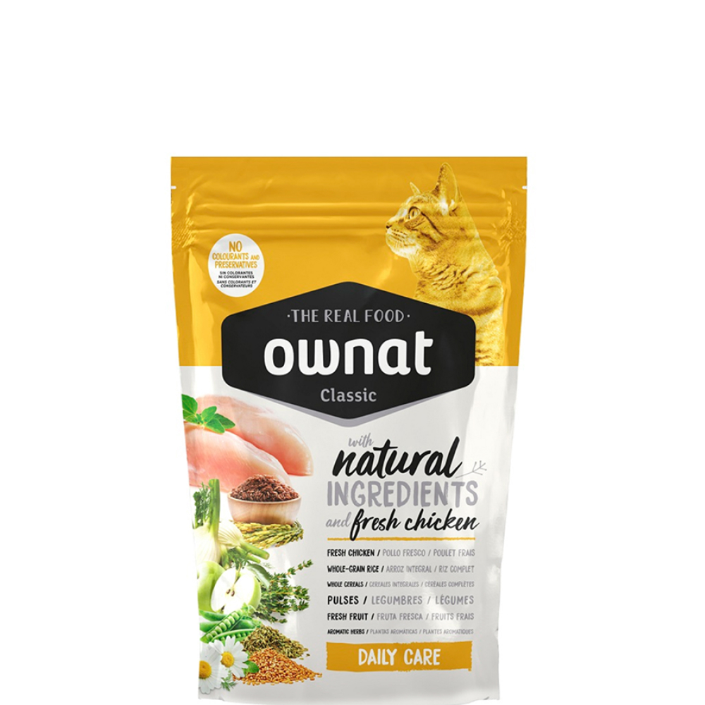 

Ownat Classic Сухой корм для кошек Ежедневная забота, с курицей, 1.5 кг