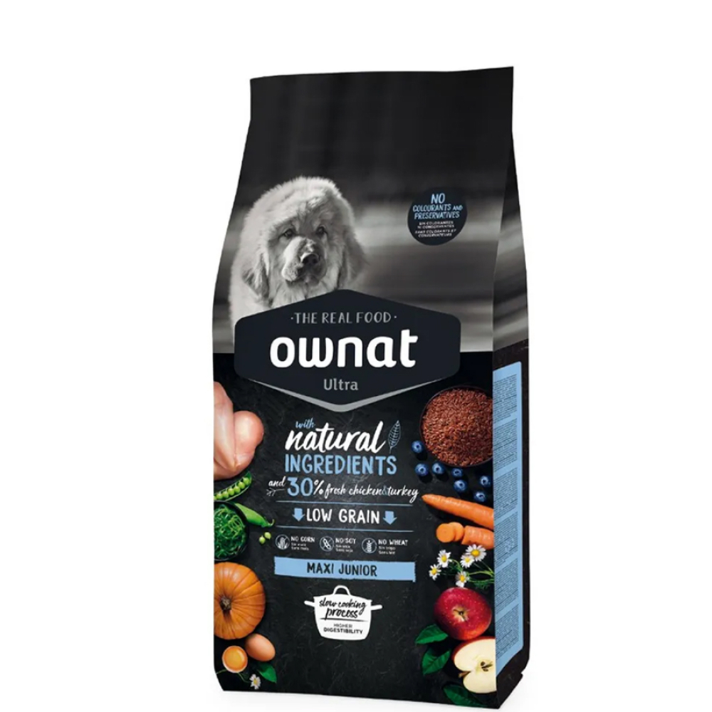 

Ownat Maxi Junior Ultra Сухой корм для щенков крупных пород, с курицей и индейкой, 3 кг