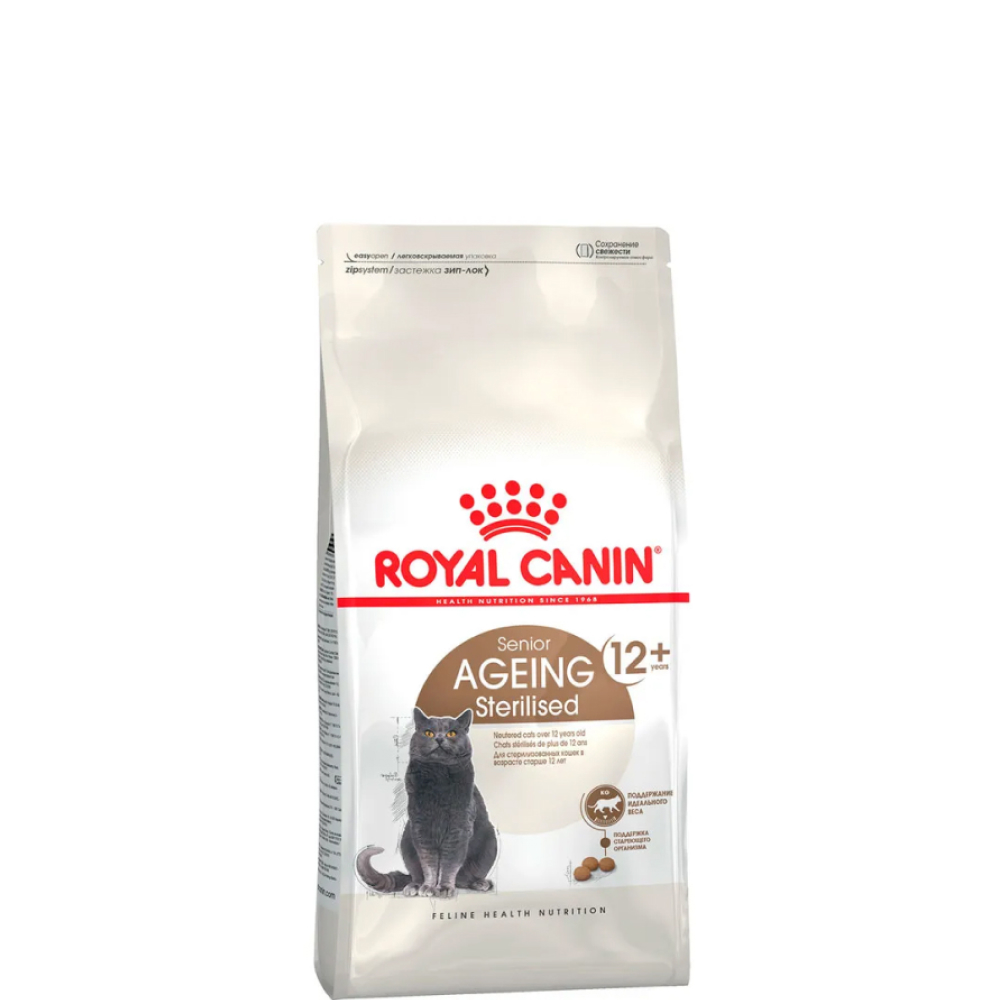 

Royal Canin Ageing Sterilised 12+ Сухой корм для стерилизованных кошек старше 12 лет, 400 гр.