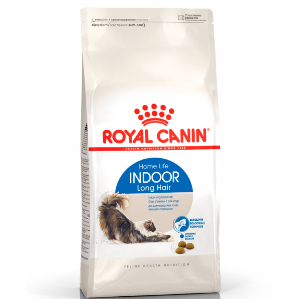 

Royal Canin Indoor Long Hair Home Life Сухой корм для длинношерстных кошек в возрасте от 1 до 7 лет, 10 кг