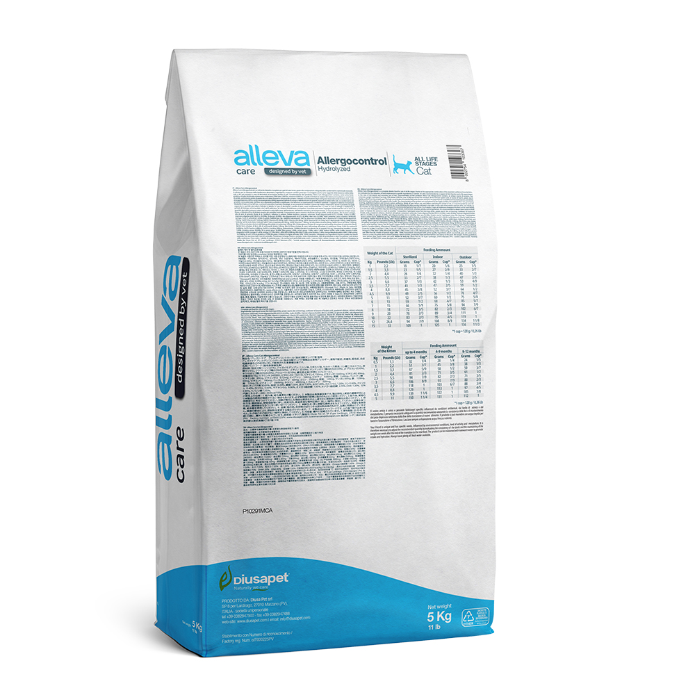 

ALLEVA Care Adult Allergocontrol Hydrolyzed Сухой диетический корм для кошек, с океанической рыбой, 5 кг