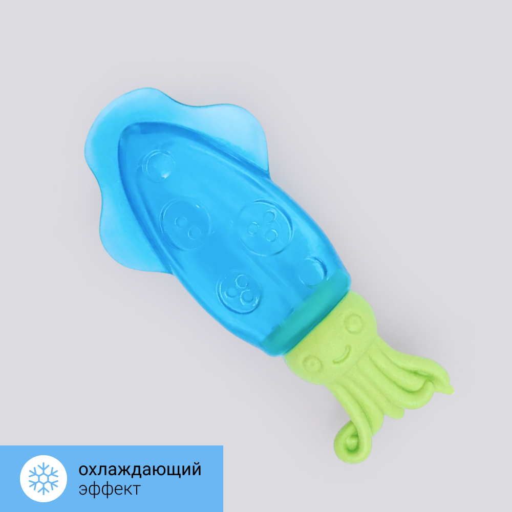 

RURRI Игрушка охлаждающая для собак Кальмар, 15 см, Разноцветный