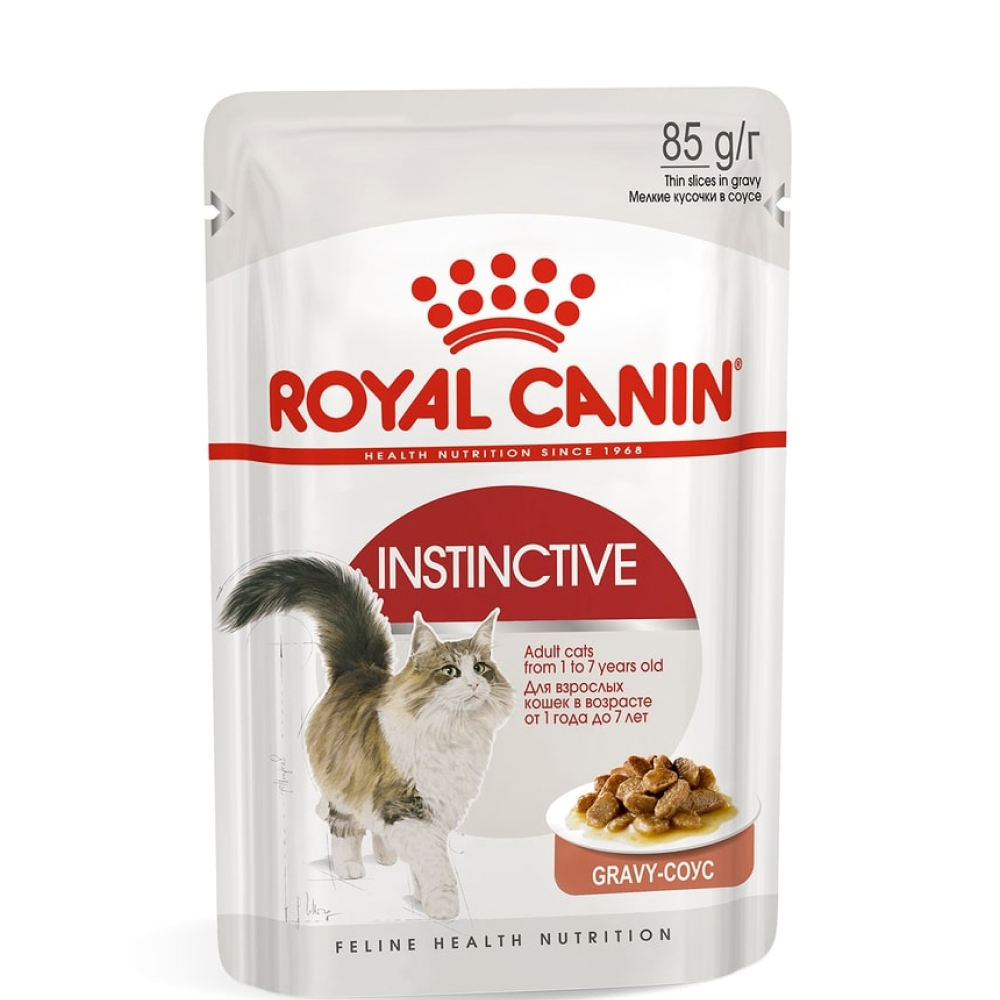 

Royal Canin Instinctive Влажный корм (пауч) для кошек в возрасте от 1 года до 7 лет, мелкие кусочки в соусе, 85 гр.