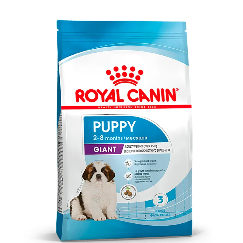 

Royal Canin Giant Puppy 34 Сухой корм для щенков гигантских пород в возрасте от 2 до 8 месяцев, 3,5 кг