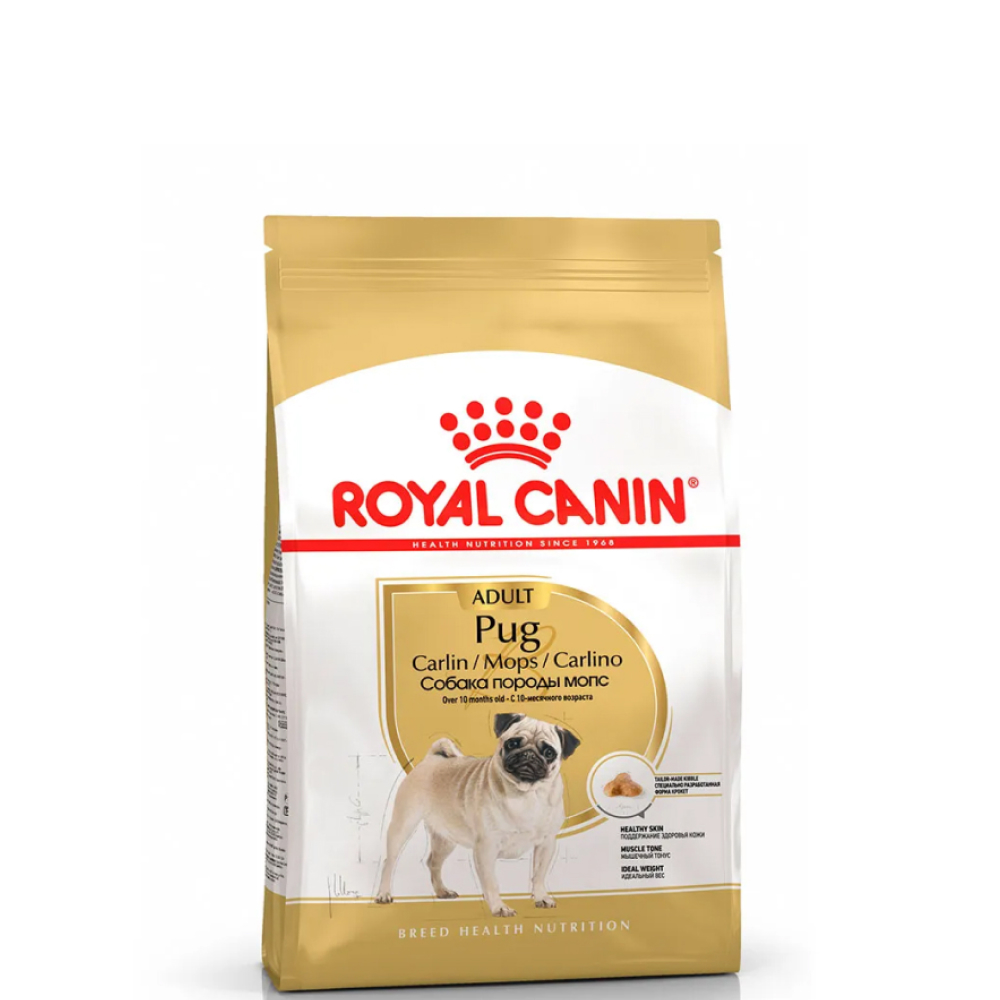 

Royal Canin Pug Adult Сухой корм для собак породы мопс старше 10 месяцев, 500 гр.