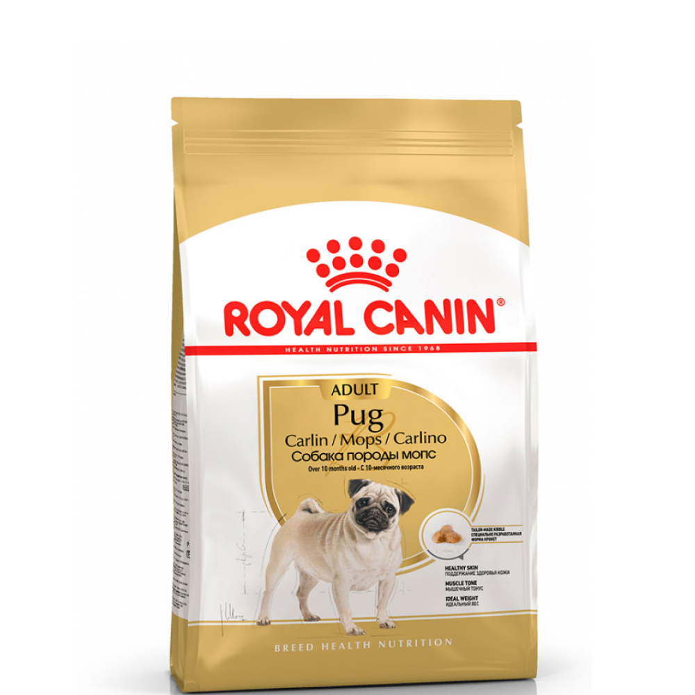 

Royal Canin Pug Adult Сухой корм для собак породы мопс старше 10 месяцев, 1,5 кг