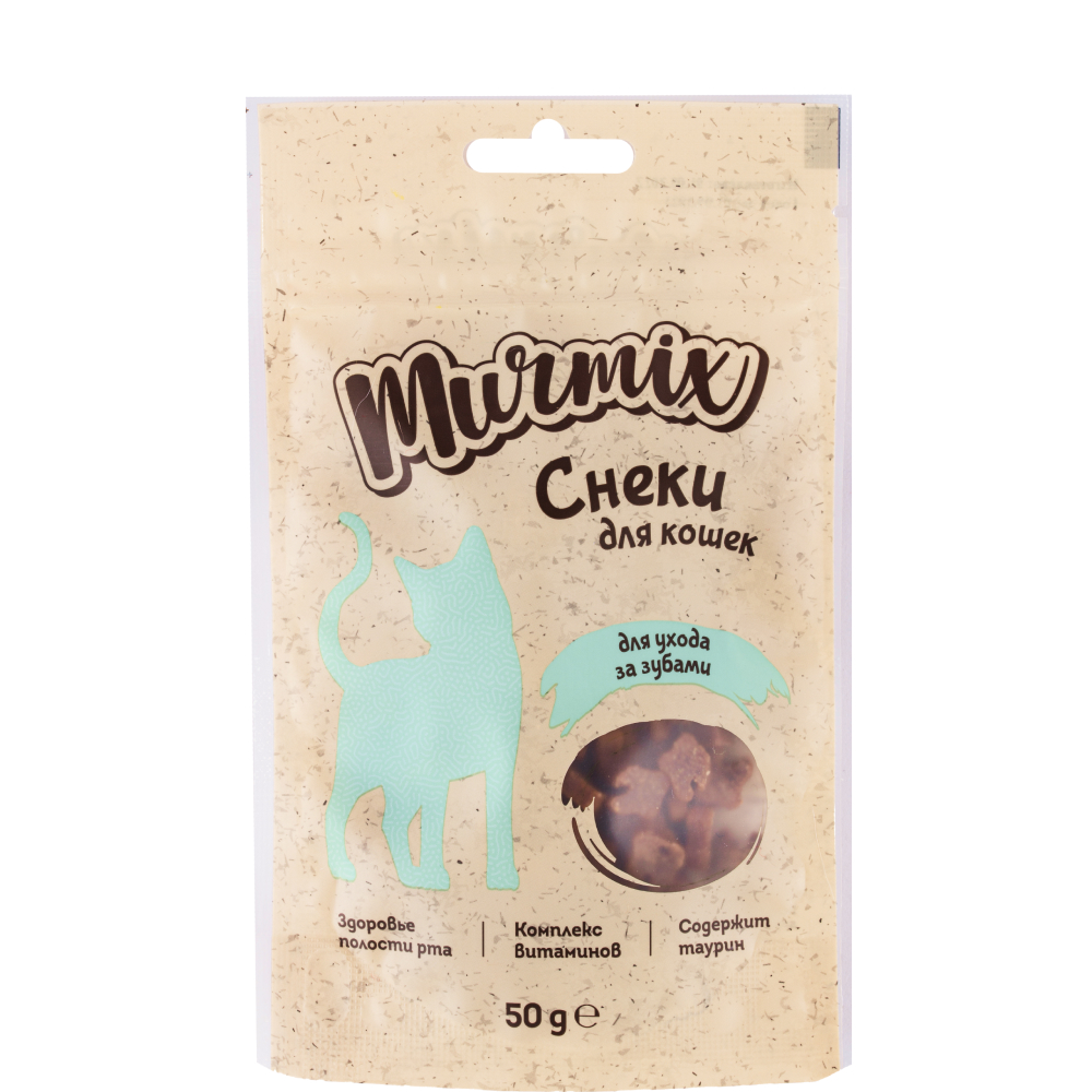 

Murmix Лакомство Снеки для ухода за зубами у кошек, 50 гр.