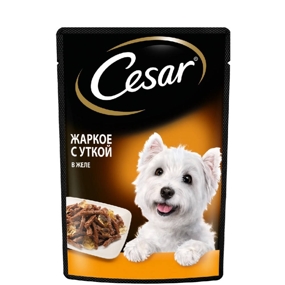 

Cesar Влажный корм (пауч) для собак, жаркое с уткой, 85 гр.