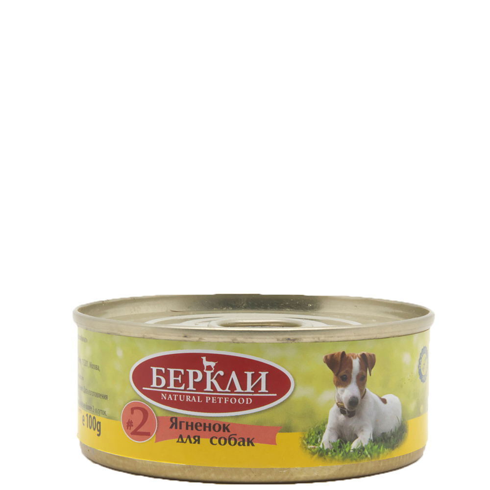 

Berkley Влажный корм (консервы) для собак, с ягненком, 100 гр.
