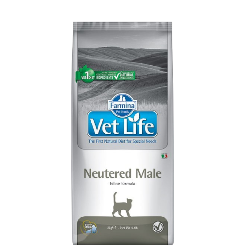 Farmina Vet Life Neutered Male Сухой диетический корм для стерилизованных котов, с курицей