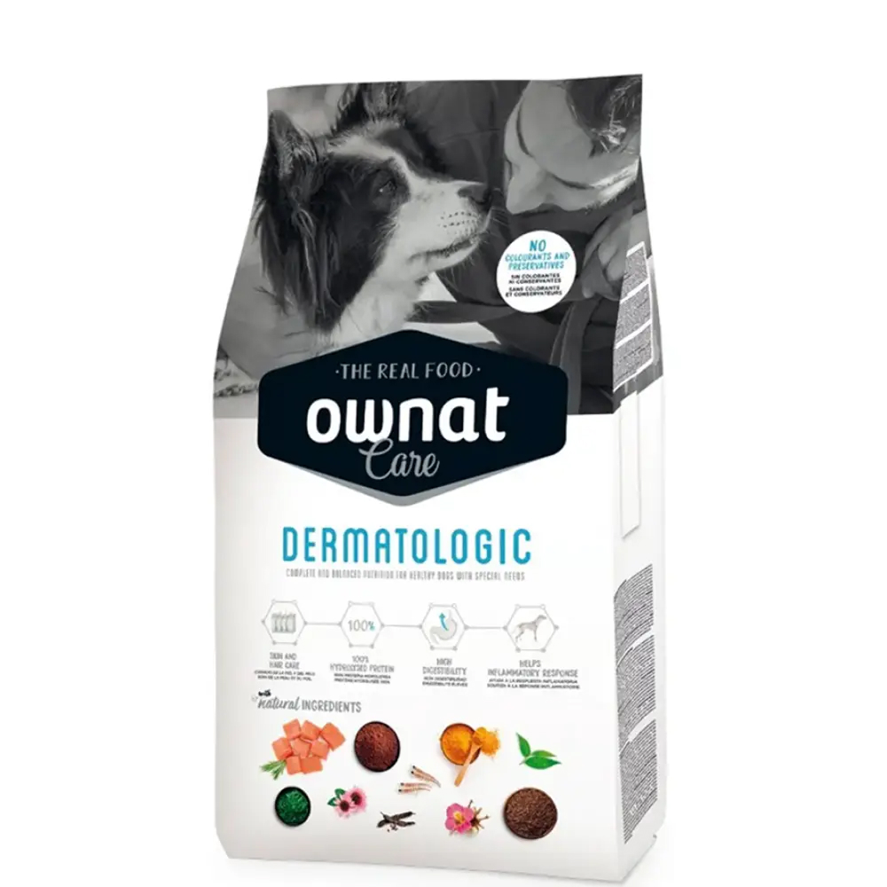 

Ownat Adult Care Dermatologic Сухой корм для собак всех пород склонных к дерматологической чувствительности, с лососем, 3 кг