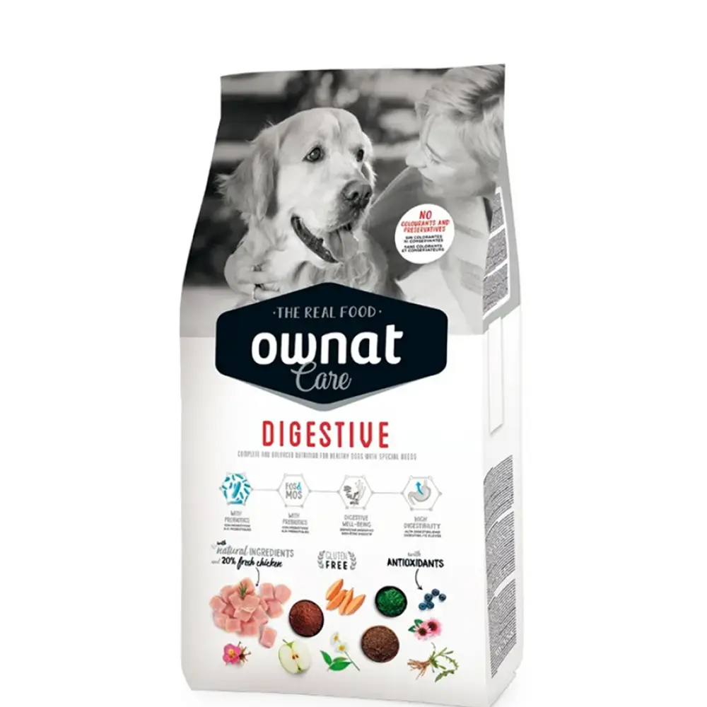 

Ownat Adult Care digestive Сухой корм для собак всех пород с чувствительным пищеварением, с курицей, 3 кг
