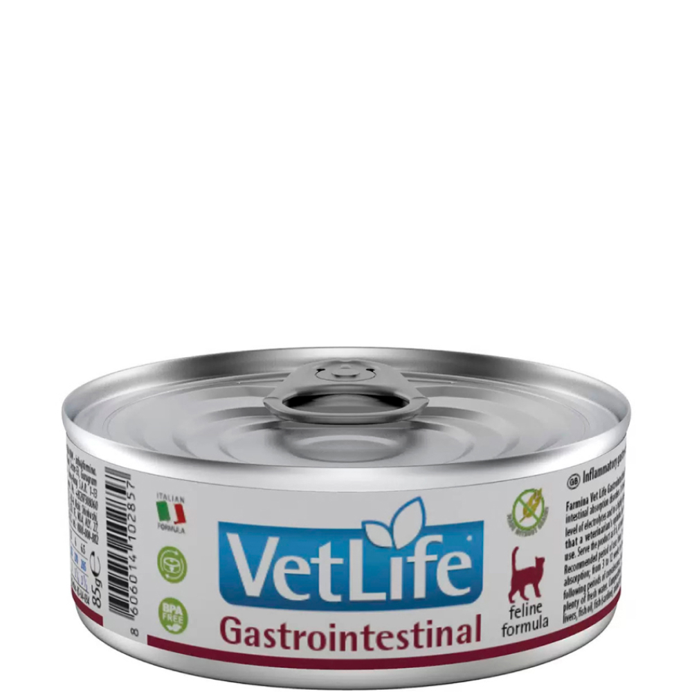 

Farmina Vet Life Gastrointestinal Влажный корм (консервы) для кошек при заболеваниях ЖКТ, 85 гр.