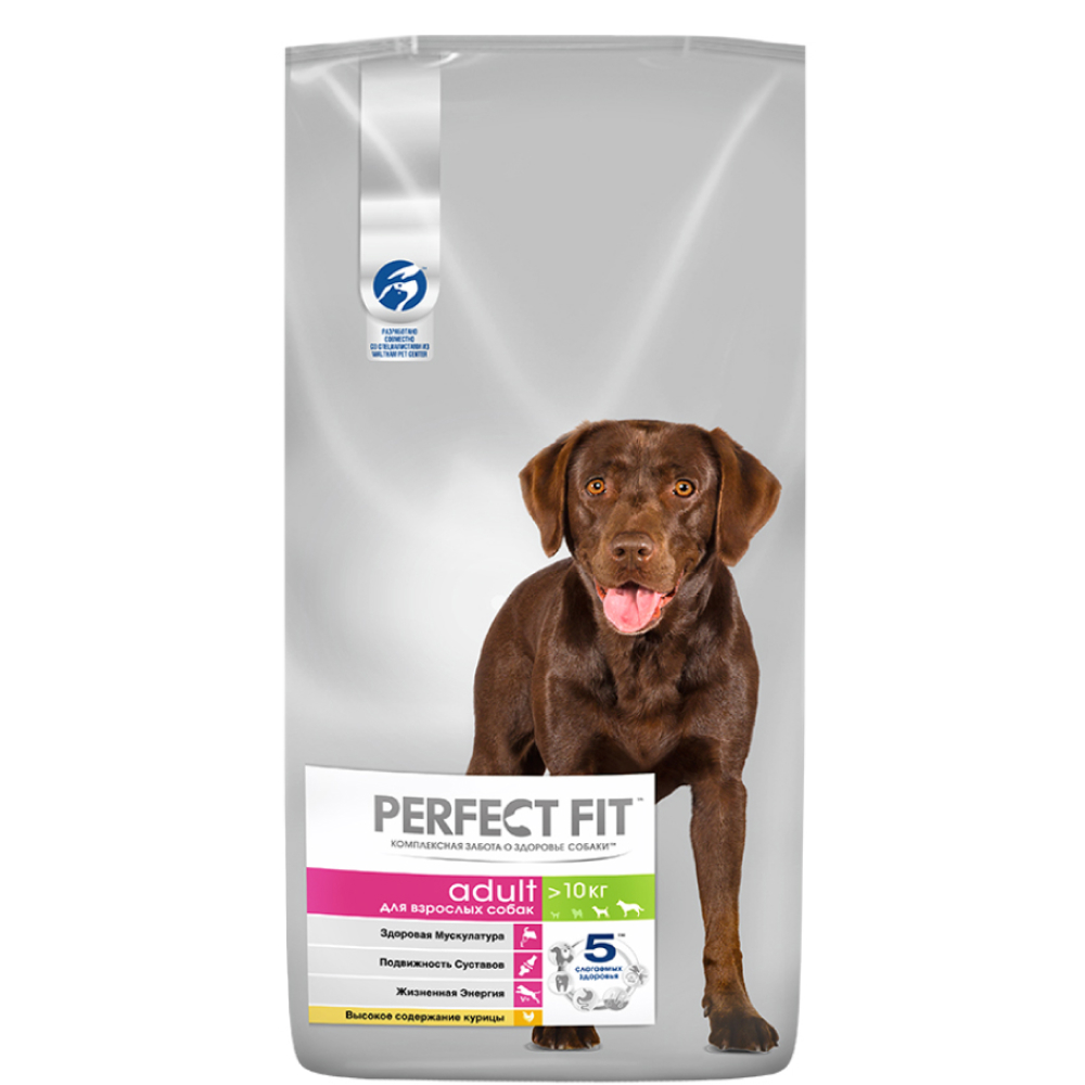 

Perfect Fit Сухой корм для собак средних и крупных пород, с курицей, 14,5 кг