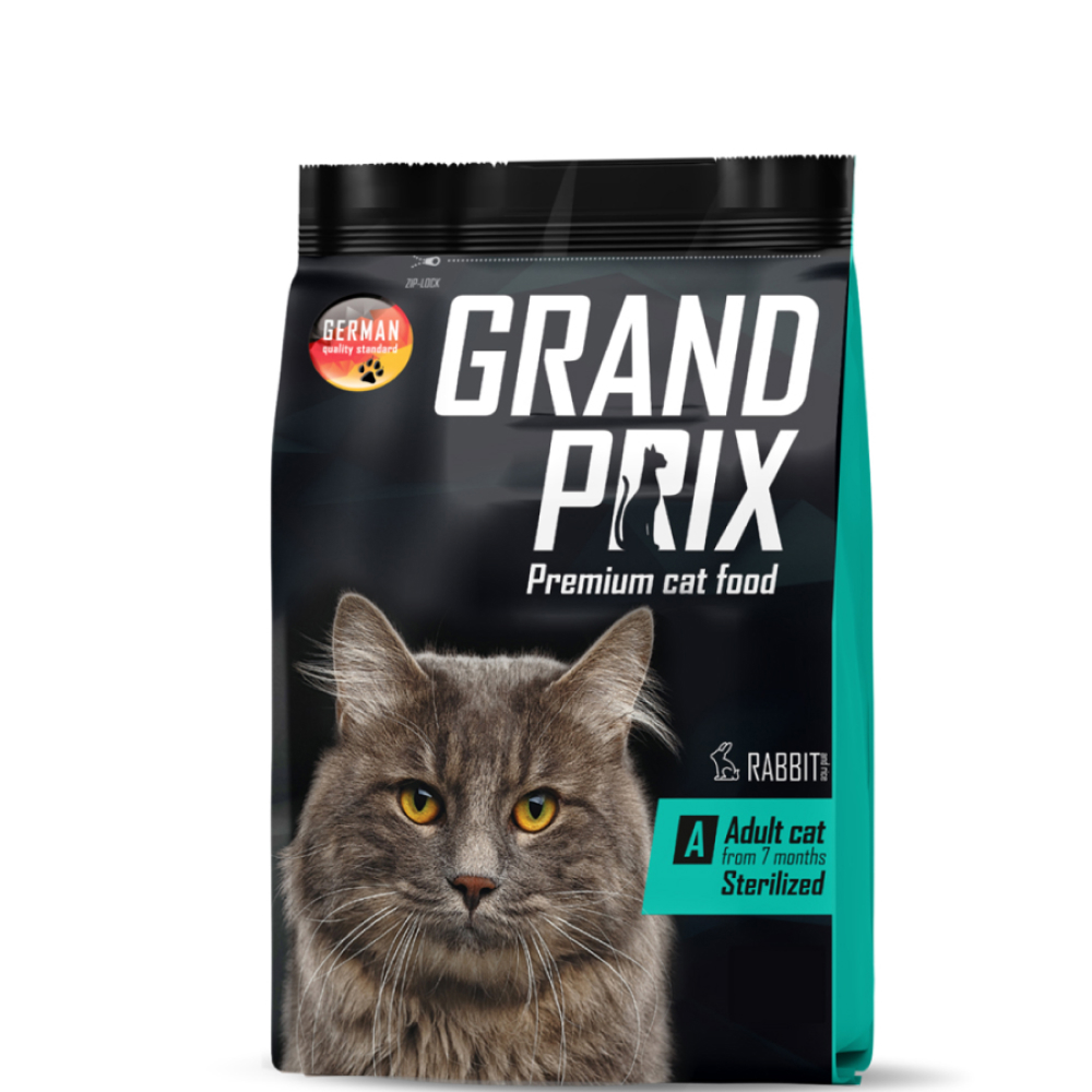 

Grand Prix Сухой корм для стерилизованных кошек, с кроликом, 1,5 кг