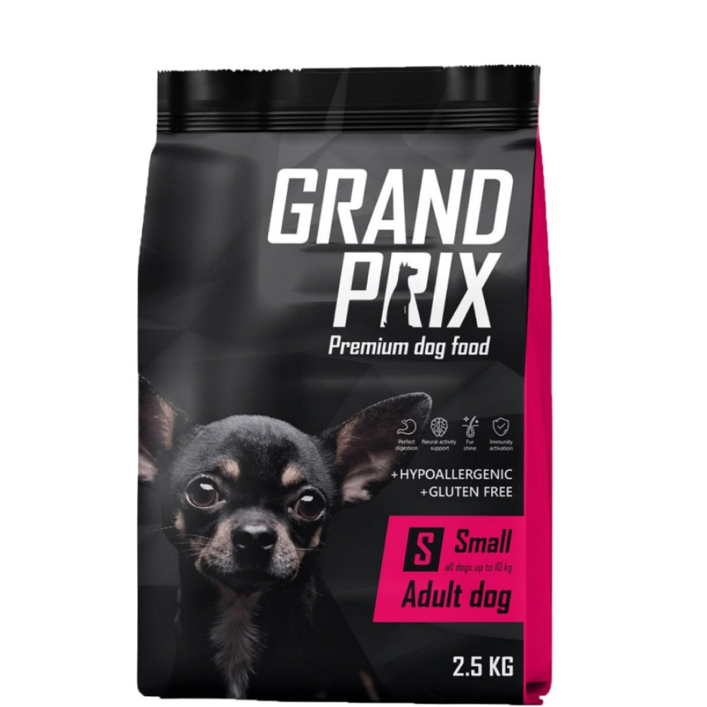 

Grand Prix Сухой корм для собак мелких пород, с курицей, 2,5 кг