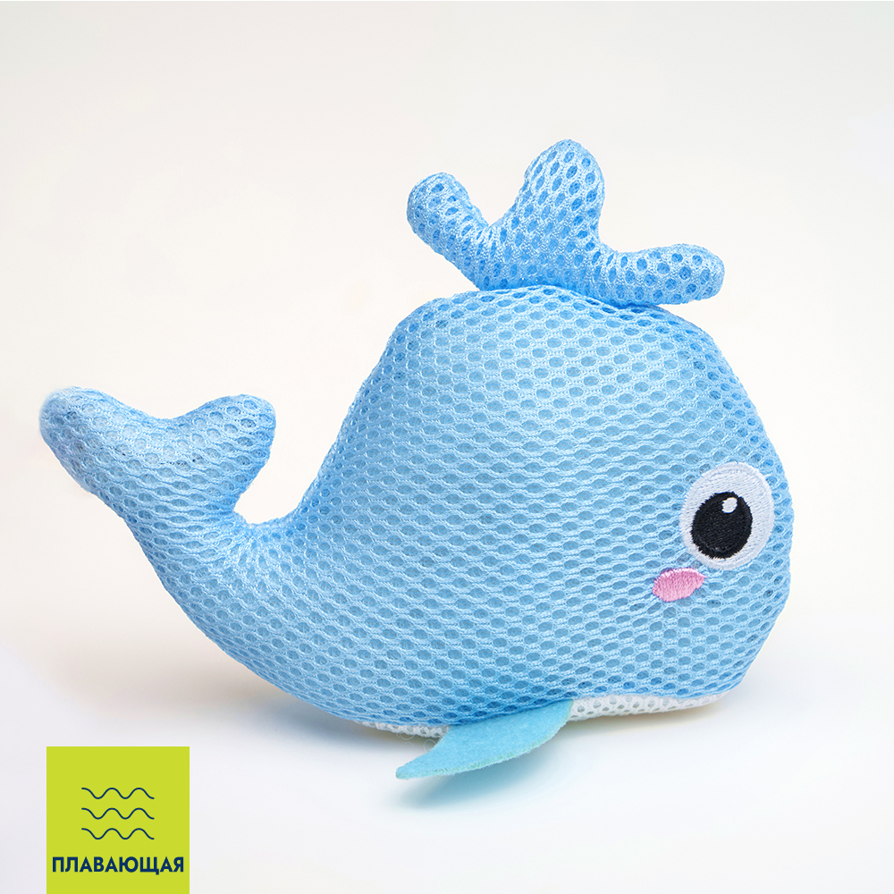 

RURRI Игрушка плавающая для собак Кит, 16х13х4,3 см, Разноцветный