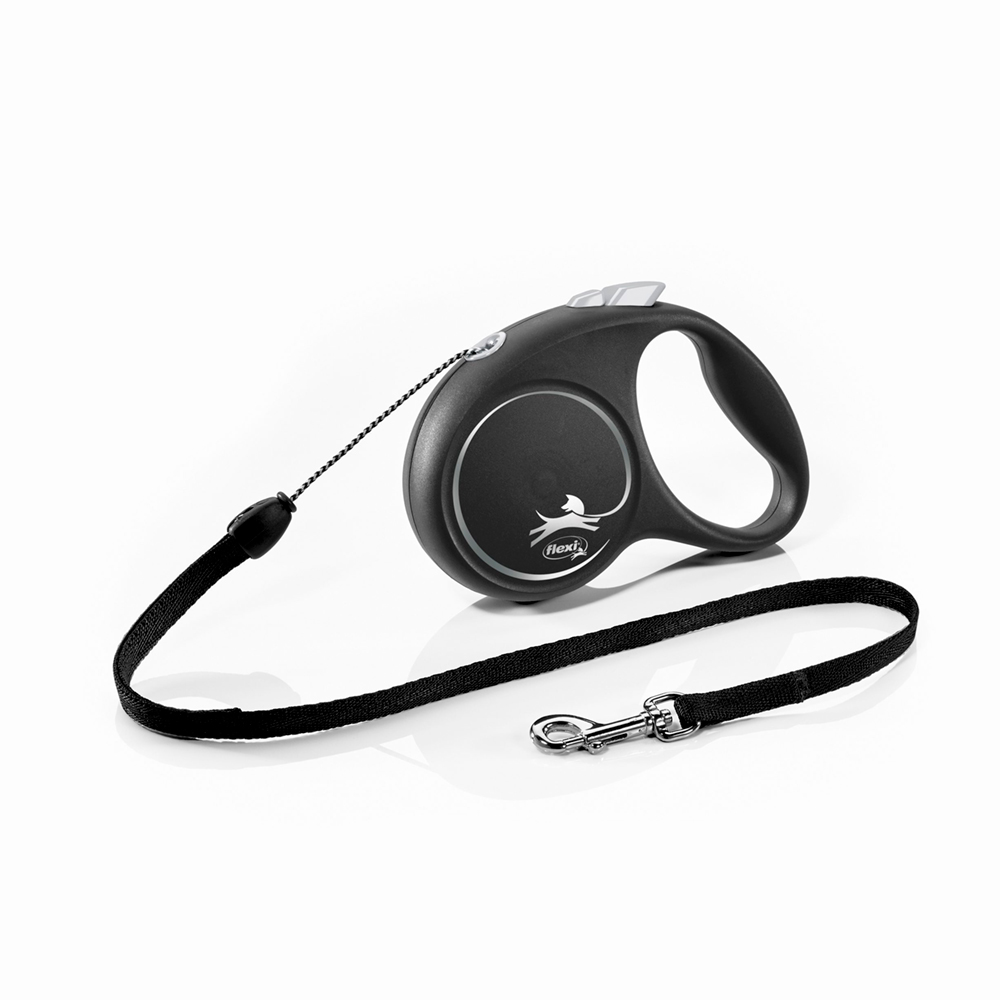 

Flexi Рулетка BLACK DESIGN S трос 5 м до 12 кг, серебряный, Серый